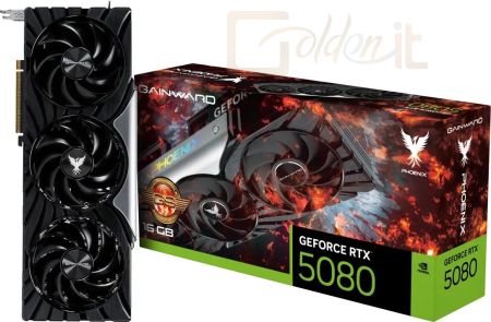 Videókártya Gainward GeForce RTX5080 16GB DDR7 Phoenix GS - NE75080S19T2-GB2031X