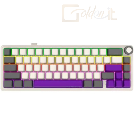 Billentyűzet LORGAR KBP70MW Wireless Mechanical Gaming Keyboard Beige US - LRG-KBP70MW-RT-US