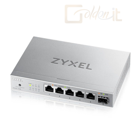 Hálózati eszközök ZyXEL XMG-105 5 Ports 2,5G + 1 SFP+ MultiGig unmanaged Desktop Switch - XMG-105-ZZ0101F