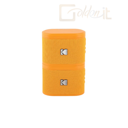 Hangfal Kodak BRIXBL2 Soundbrix Mini Bluetooth Coloured Portable Two Speakers Orange - KO-BRIXOR2
