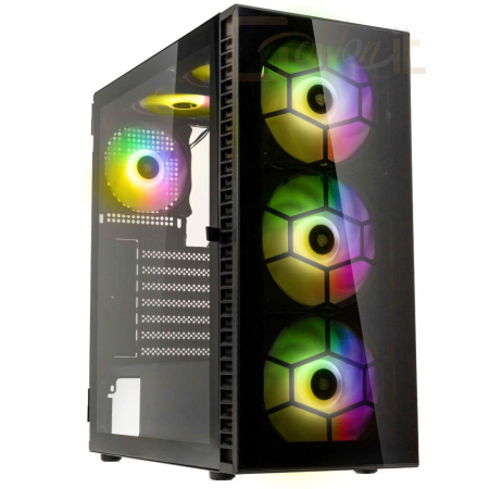 Ház Kolink Observatory HF Glass ARGB Tempered Glass Black - OBSERVATORY HF GB