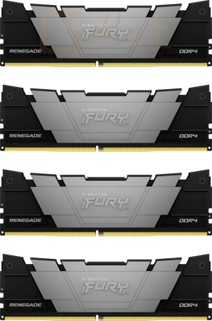 RAM Kingston 128GB DDR4 3200MHz Kit(4x32GB) Fury Renegade Black - KF432C16RB2K4/128
