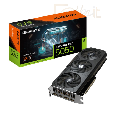 Videókártya Gigabyte RTX5050 GAMING OC 8G - GV-N5050GAMING OC-8GD