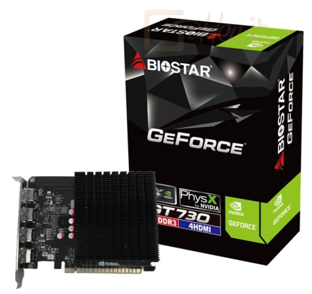 Videókártya Biostar GeForce GT730 4GB DDR3 - VN7313TG46