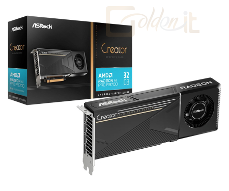 Videókártya ASRock Radeon AI PRO R9700 Creator 32GB - R9700 CT 32G