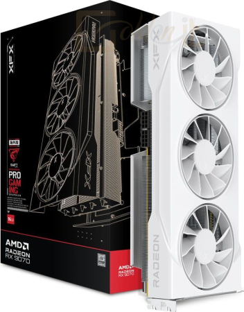 Videókártya XFX RX9070 16GB DDR6 Swift Triple Fan Gaming Edition White OC - RX-97SWFT3W7