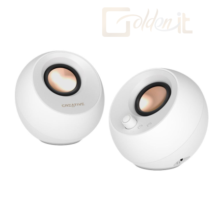 Hangfal Creative Pebble Pro Bluetooth Speaker White - 51MF1710AA003