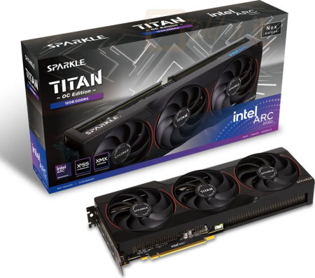 Videókártya Sparkle Intel Arc B580 Titan Nox 12GB DDR6 OC - SB580TB-12GOC