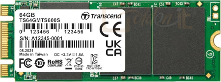 Winchester SSD Transcend 64GB M.2 2260 600S - TS64GMTS600S