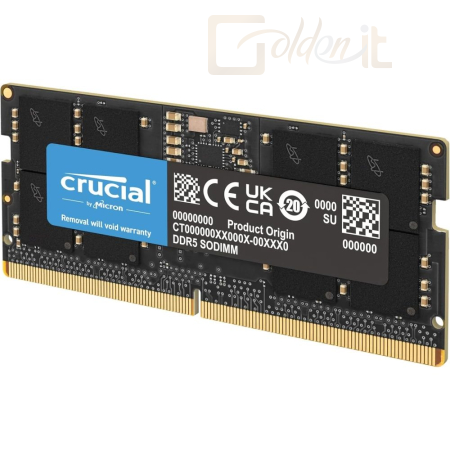 RAM - Notebook Crucial 12GB DDR5 5600MHz SODIMM - CT12G56C46S5