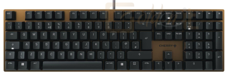 Billentyűzet Cherry KC 200 MX Keyboard Black/Bronze UK - G80-3950LHBGB-2