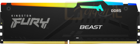RAM Kingston 8GB DDR5 6000MHz Fury Beast Expo RGB Black - KF560C30BBEA-8