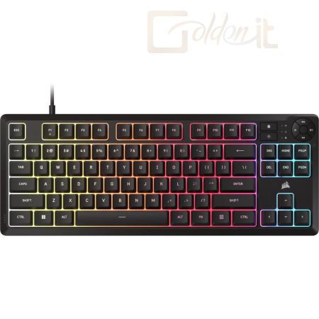 Billentyűzet Corsair K55 Core TKL RGB Gaming Keyboard Black US - CH-9216065-NA
