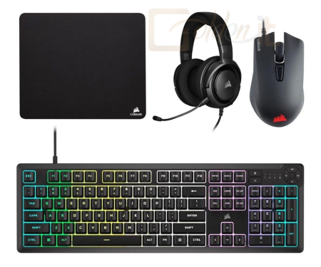 Billentyűzet Corsair K55 Core RGB Gaming Keyboard Combo Black US - CH-9226F65-NA