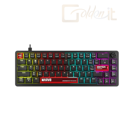 Billentyűzet Marvo Arma 67 Mechanical Gaming Keyboard Black US - KG935