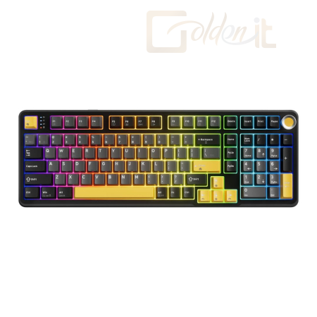 Billentyűzet Marvo TITAN 98 Gaming Wireless Keyboard Black/Yellow US - KG986W
