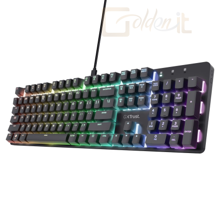 Billentyűzet Trust GXT 871 Zora Mechanical Gaming Keyboard Black HU - T25683