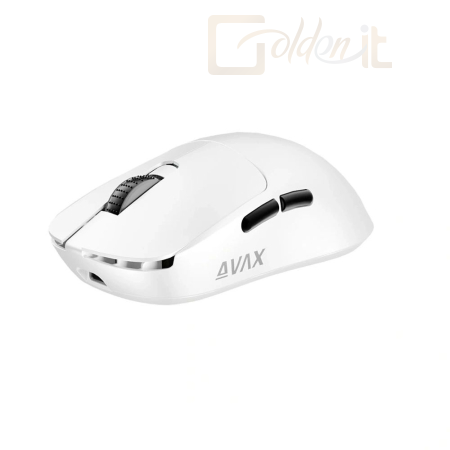 Egér Avax LW03 PRO PAW3395 Tri-mode 8k lightweight Gamer Mouse White - AVAX_LW03W_PRO