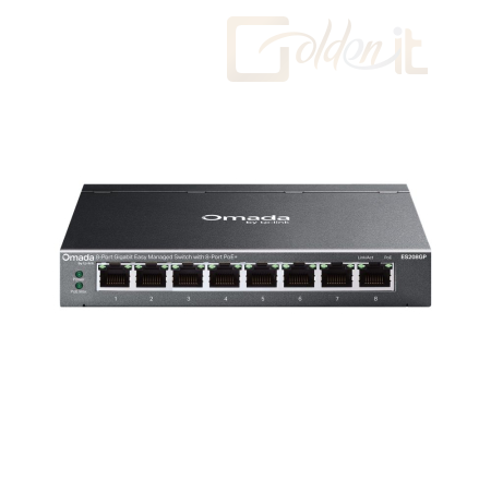 Hálózati eszközök TP-Link ES208GP Omada 8-Port Gigabit Easy Managed Switch with 8-Port PoE+ - ES208GP