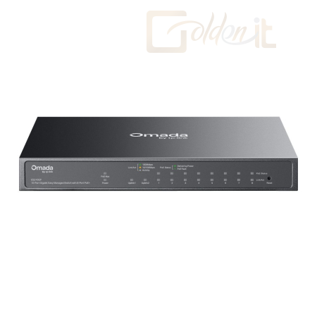 Hálózati eszközök TP-Link ES210GP Omada 10-Port Gigabit Easy Managed Switch with 8-Port PoE+ - ES210GP