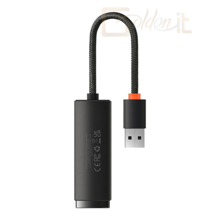 Hálózati eszközök Baseus Baseus Lite Series USB – RJ45 hálózati adapter Black - WKQX000001
