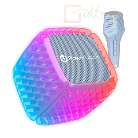 Hangfal PowerLocus Aero Bluetooth Karaoke Speaker Blue/Purple - PL750569