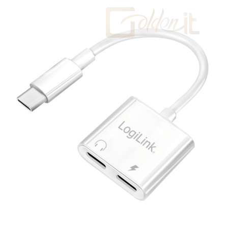 Hangkártya Logilink UA0433 USB-C adapter with PD charging port White - UA0433