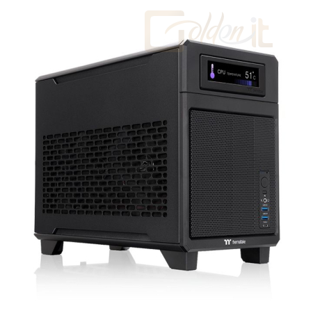 Ház Thermaltake TR100 Mini Tower Chassis Black - CA-11A-00S1NN-00
