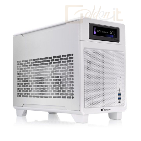 Ház Thermaltake TR100 Mini Tower Chassis White - CA-11A-00S6NN-00