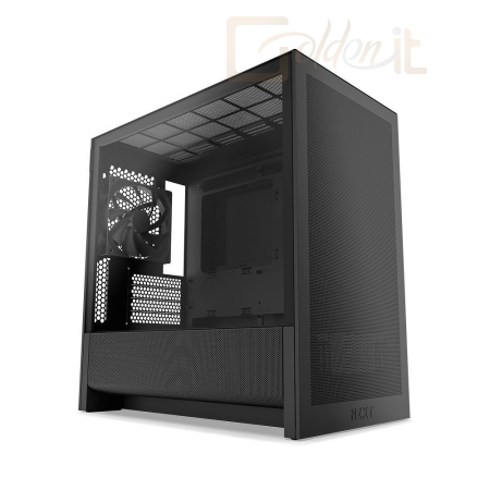 Ház NZXT H3 Flow Tempered Glass Black - CC-H31FB-01