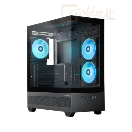 Ház Chieftec Vista Tempered Glass Black - GT-01B-OP