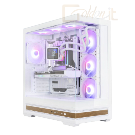 Ház Zalman P40 Namu Tempered Glass White - P40 NAMU WHITE