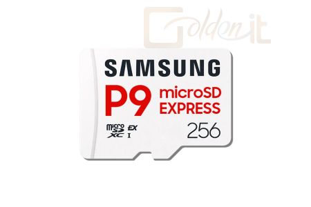 USB Ram Drive Samsung 256GB microSDXC P9 Express Class 10 U3 V30 A1 adapter nélkül - MB-MK256T/WW