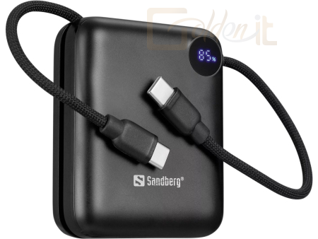 Powerbank vésztöltők Sandberg PD20W 10000mAh Powerbank Black - 421-26