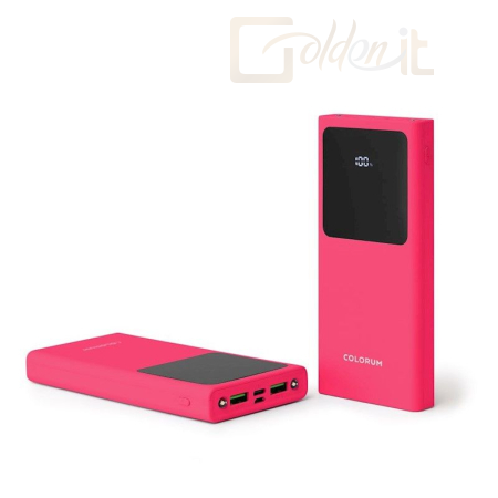 Powerbank vésztöltők COLORUM COL718722 10000mAh PowerBank Magenta - COL718722