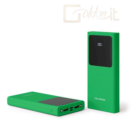 Powerbank vésztöltők COLORUM COL718739 10000mAh PowerBank Green - COL718739
