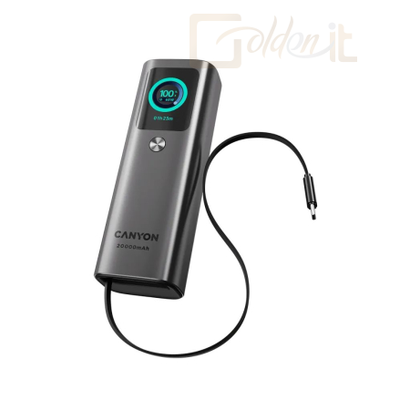 Powerbank vésztöltők Canyon OnPower 265 20000mAh PowertBank Dark Grey - CNS-CPB265DG