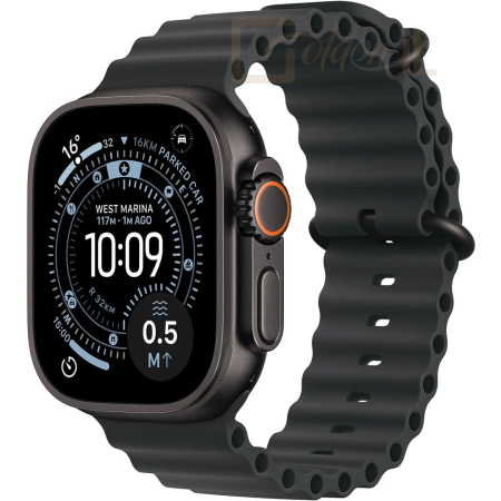 Okosóra Apple Watch Ultra 3 Cellular 49mm Black Titanium Case with Black Ocean Band - MF0J4