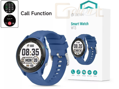 Okosóra Devia WT3 Smart Watch Blue - ST111417