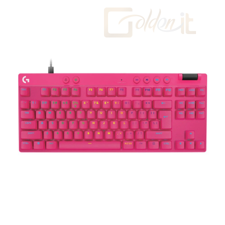 Billentyűzet Logitech G Pro X TKL Rapid Gaming Keyboard Pink US - 920-013253