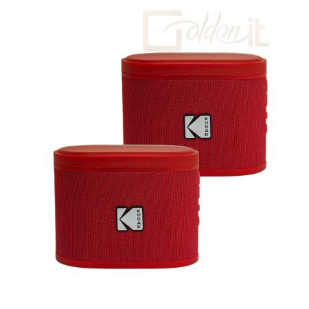 Hangfal Kodak BRIXRD2 Soundbrix Mini Bluetooth Coloured Portable Two Speakers Red - KO-BRIXRD2