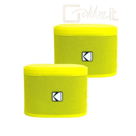 Hangfal Kodak BRIXYL2 Soundbrix Mini Bluetooth Coloured Portable Two Speakers Yellow - KO-BRIXYL2