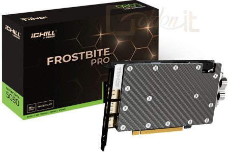 Videókártya Inno3D GeForce RTX5080 16GB GDDR7 iChill Frostbite Pro - C50803-16D7X-1760FBP