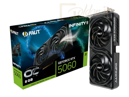 Videókártya Palit Geforce RTX5060 8GB DDR7 Infinity 2 OC - NE75060V19P1-GB2063L