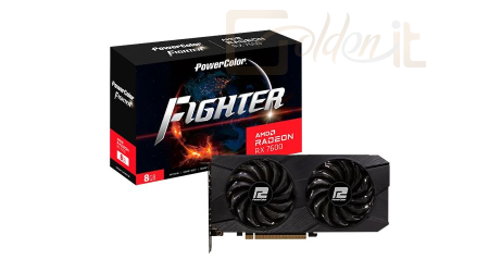 Videókártya PowerColor RX 7600 8GB DDR6 Fighter V2 - RX 7600 8G-F/V2