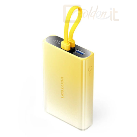 Powerbank vésztöltők Vention 10000mAh Power Bank Gradient Yellow - FHZY0