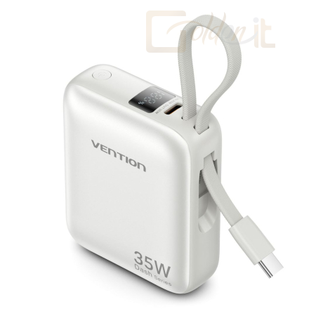 Powerbank vésztöltők Vention 10000mAh Power Bank Beige - FHEN0