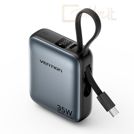 Powerbank vésztöltők Vention 10000mAh Power Bank Grey - FHEH0