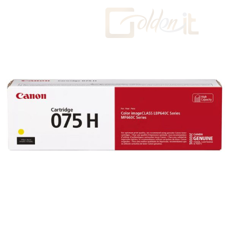 Nyomtató - Tintapatron Canon 075 H Yellow toner - 6366C002