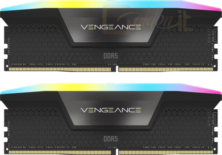 RAM Corsair 64GB DDR5 6000MHz Kit(2x32GB) Vengeance RGB Black - CMH64GX5M2D6000C40
